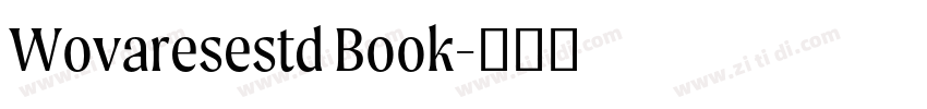 Wovaresestd Book字体转换